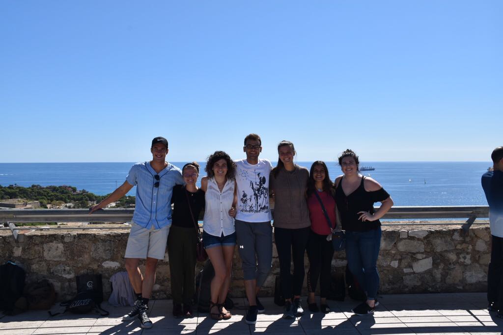 IMG_9331 Study abroad students overlook ocean in Barcelona Spain