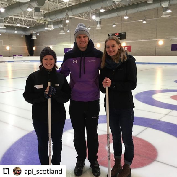 #ispyAPI students with Olympic silver medalist Michael Goodfellow