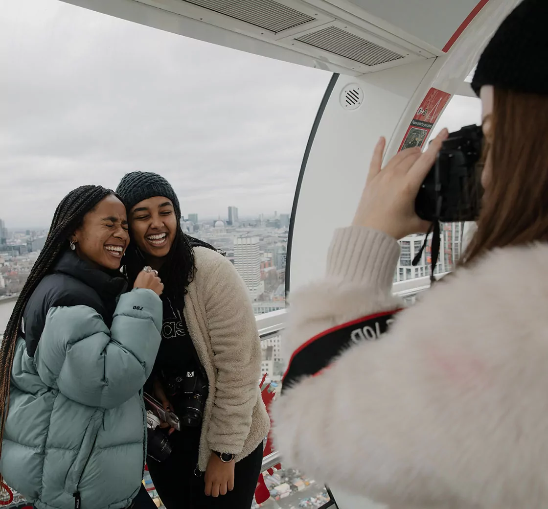 Claire Ketzler in front of Eiffel Tower