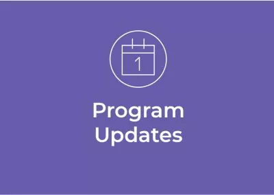 Program Updates