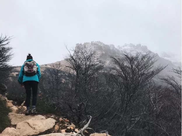 API student Jenna hiking in Buenos Aires